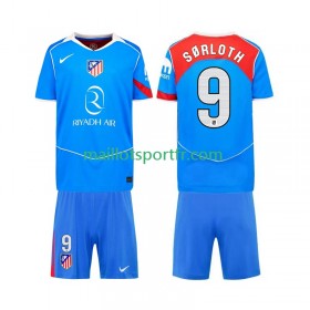 Maillot de Foot Atlético Madrid Alexander Sorloth 9 Enfant Troisieme 2025/26